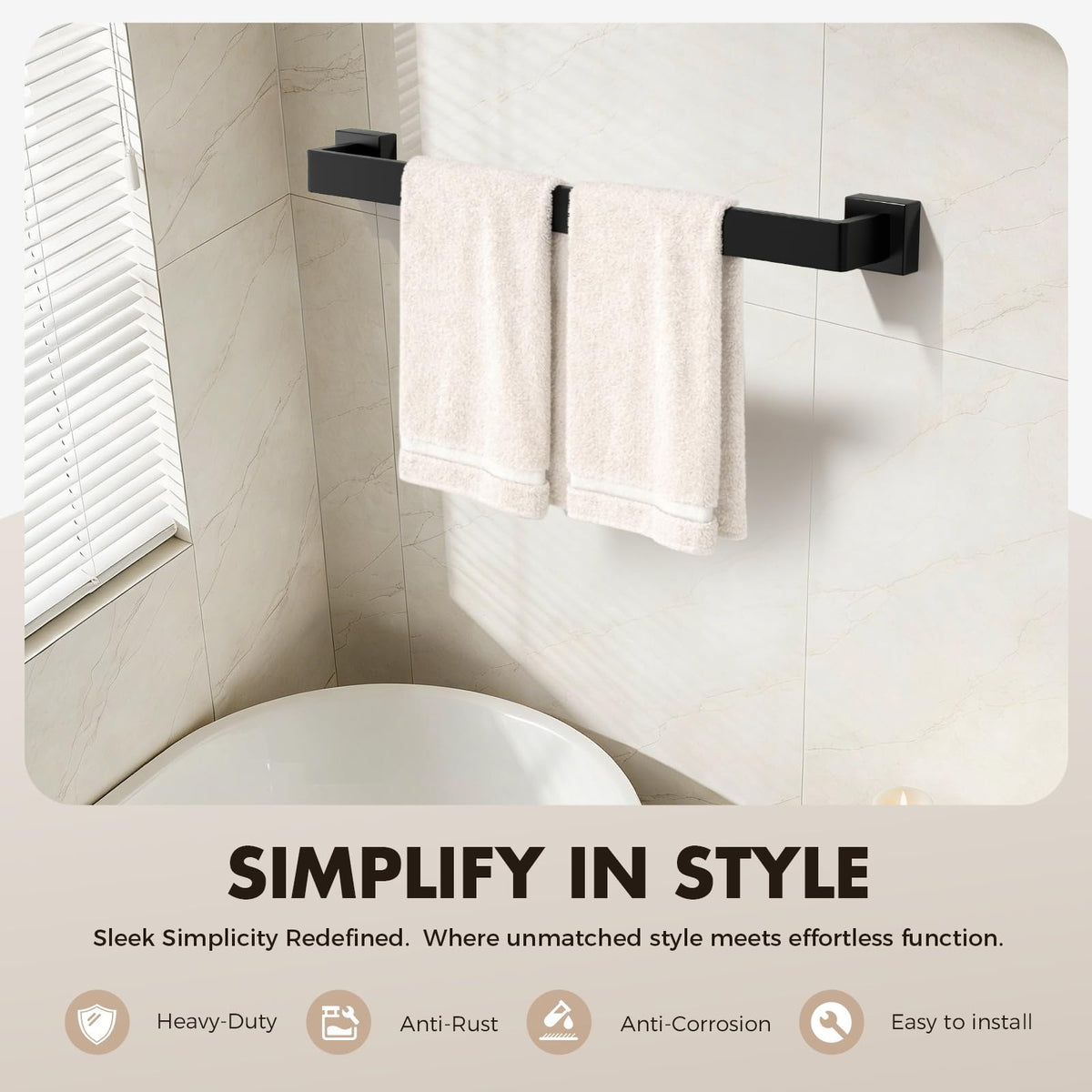 PAHSFS towel ring pair demonstrates compact towel organization