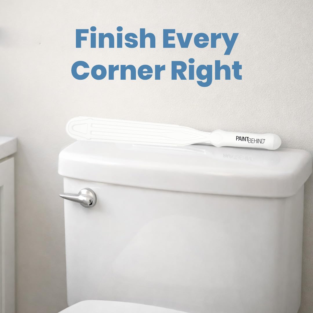PAINT BEHIND ergonomic handle reduces hand strain in tight gaps.