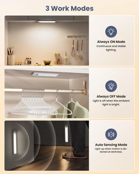 Pak USB-C Rechargeable Under-Cabinet Light for cordless convenience.