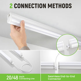 Paklighting 59-inch power cord enables flexible ceiling or wall placement.