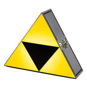 Bedroom bedside Paladone Zelda Triforce Night Light in use