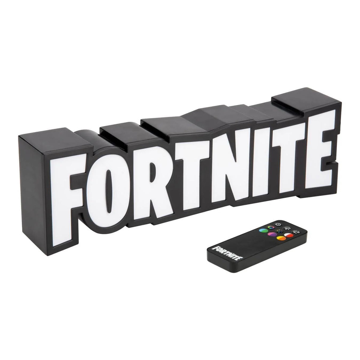 Paladone Fortnite RGB light USB-powered plug-and-play setup.