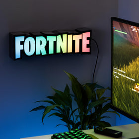 Paladone Fortnite RGB light wall mount for dynamic room ambiance.