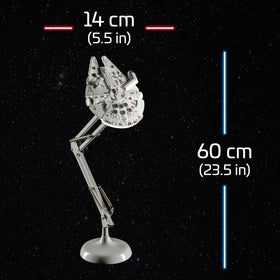 Paladone Millennium Falcon lamp arm allows flexible positioning