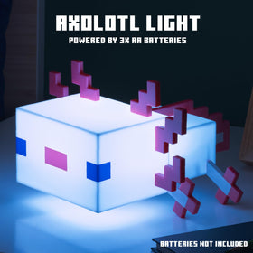 Battery-powered Paladone Axolotl Light for flexible placement around the home.