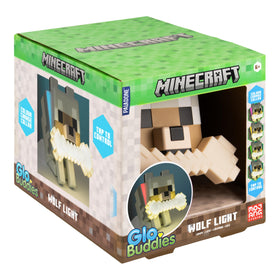 Paladone Minecraft Wolf GloBuddies lamp, tap to change colours, perfect for late-night gaming