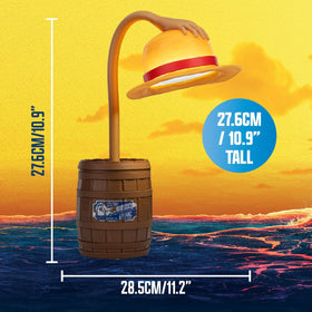 Paladone One Piece straw hat officially licensed lamp for collectors and fans.