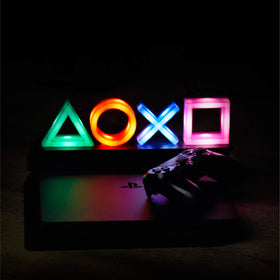 Paladone PlayStation Icons Light, 3-modes, ideal for mood lighting during game nights.