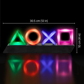 Paladone PlayStation Icons Light, desk setup, perfect gaming room decor centerpiece.