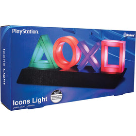 Paladone PlayStation Icons Light, off-state, compact and portable for quick setup.