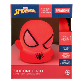 Officially licensed Paladone Spiderman lamp adds playful decor and functional mood lighting to a room.