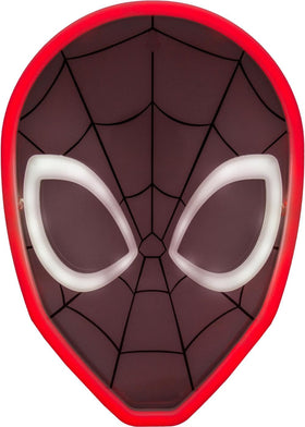 Paladone Spider-Man wall-mount LED light shines a bold red glow for kid's rooms.