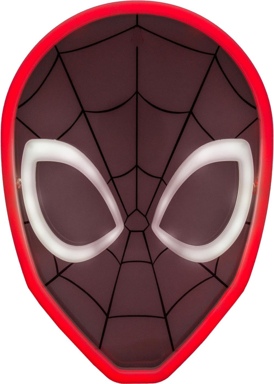 Paladone Spider-Man wall-mount LED light shines a bold red glow for kid's rooms.
