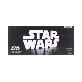 Paladone Star Wars Logo Light ideal as nightstand lamp for bedrooms, dorms, or home theatres.