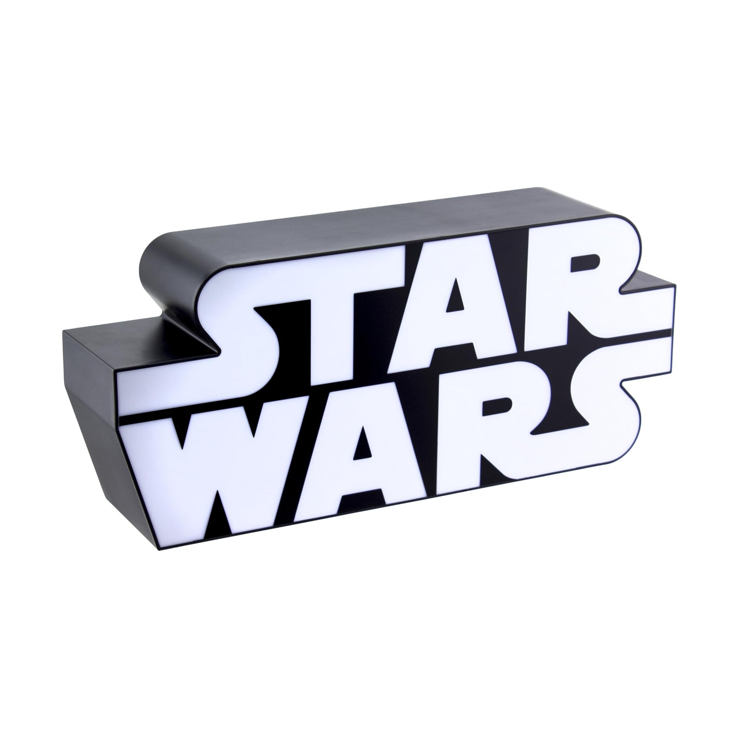 Paladone Star Wars Logo Light wall-mount design glows with two modes for ambient room lighting.