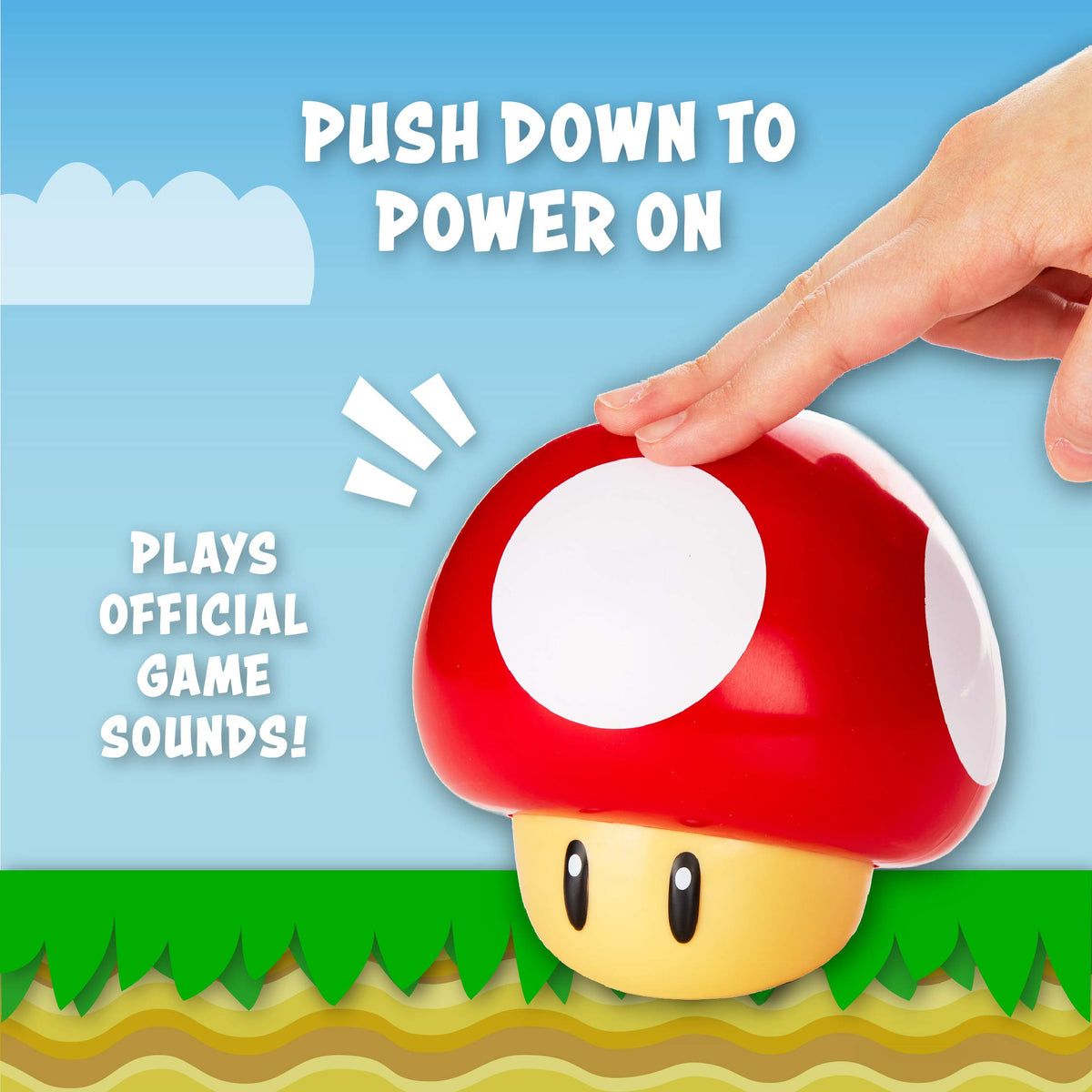 Paladone collectible mushroom light ideal for Mario fans and collectors.
