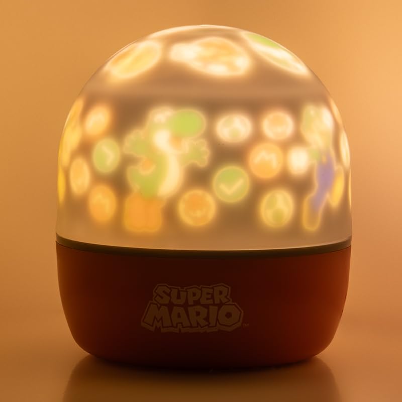 Paladone Super Mario Projection Light Scene 2 lights walls with engaging Mario scenes for bedtime.