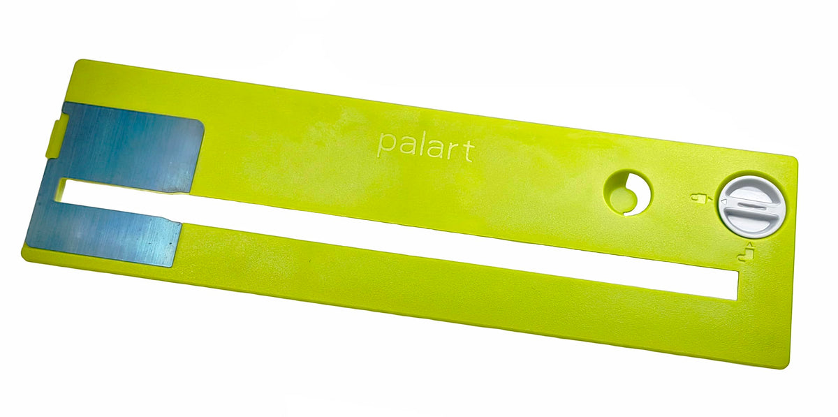 Palart precision throat plate supports clean, accurate feeding.