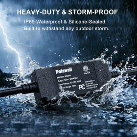 Palawell built-in timer dimmer offers 2, 4, 6, or 8 hour auto-off
