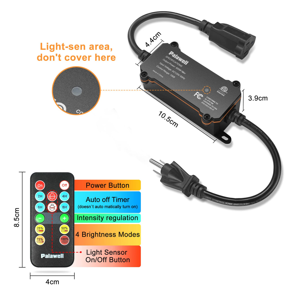 Palawell dimmer easy-installation with quick mounting screws included.