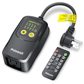 Palawell outdoor dimmer remote control for instant brightness adjustment from anywhere.