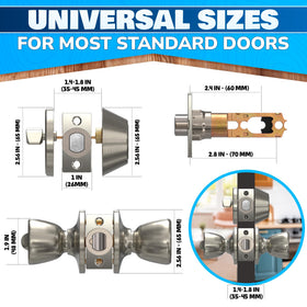 PalaYou rust-proof stainless steel exterior lock for durable, weather-resistant security.