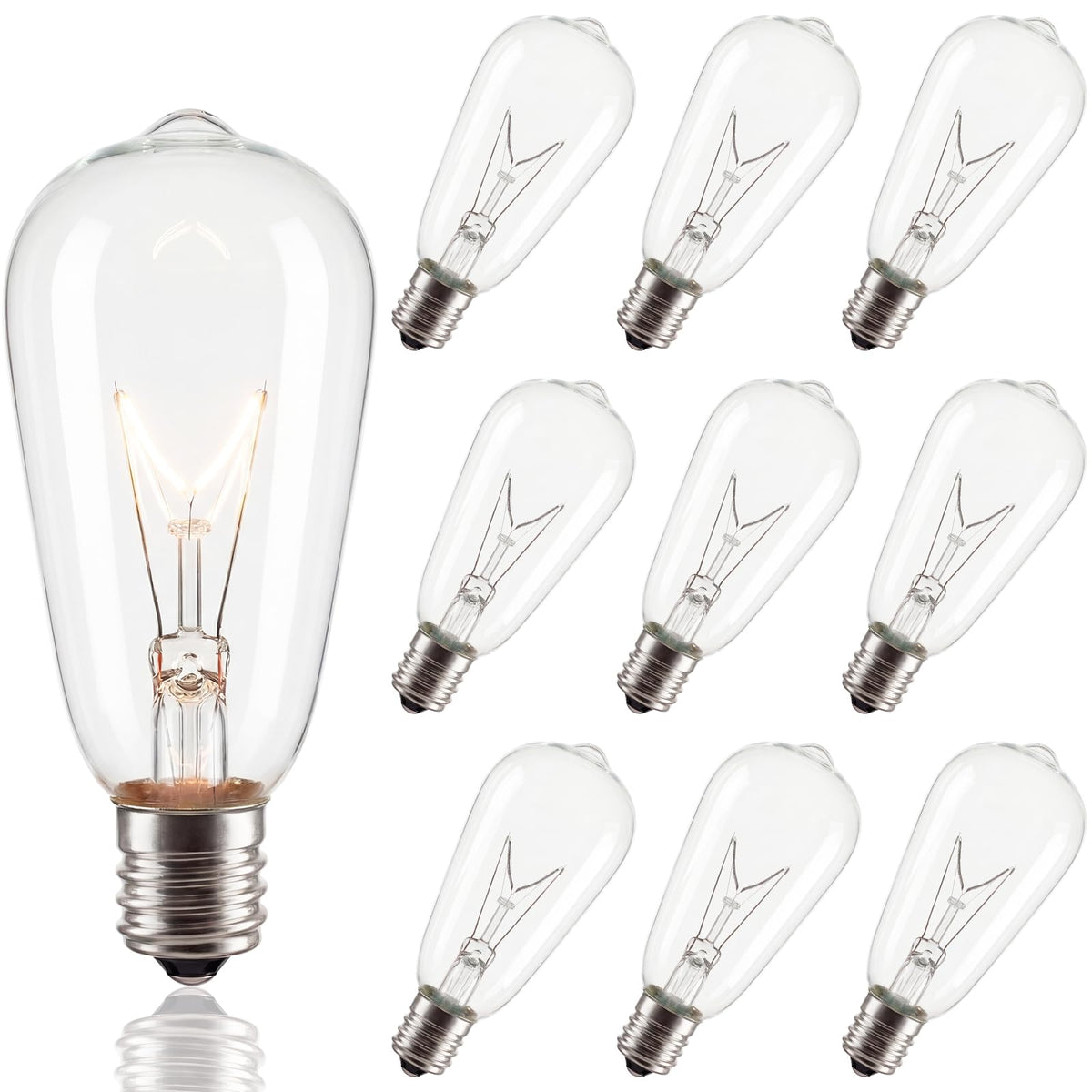 Pallerina Edison bulbs ST40 7W for warm, inviting lighting