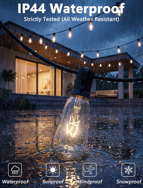 Pallerina bedroom and hallway lighting with Edison bulbs