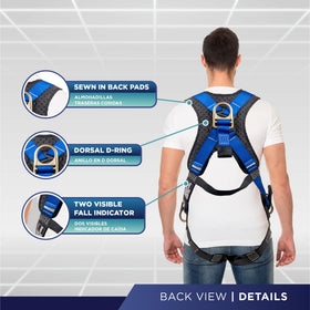 Palmer Safety ATERET 5-point adjustments allow quick, secure fit.