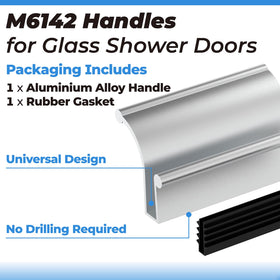 PalpitateC frameless shower door upgrade adds a modern chrome touch.
