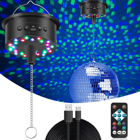 Palujorty disco ball motor with remote control for easy setup.