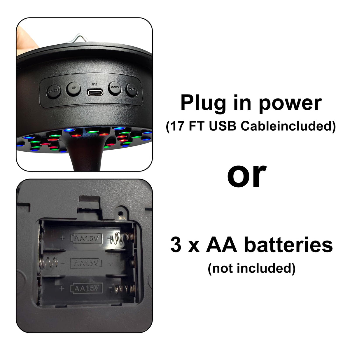 Palujorty motor with adjustable rotation speed for versatile effects.