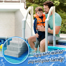PAMASE pool ladder mat liner protection prevents punctures during maintenance.