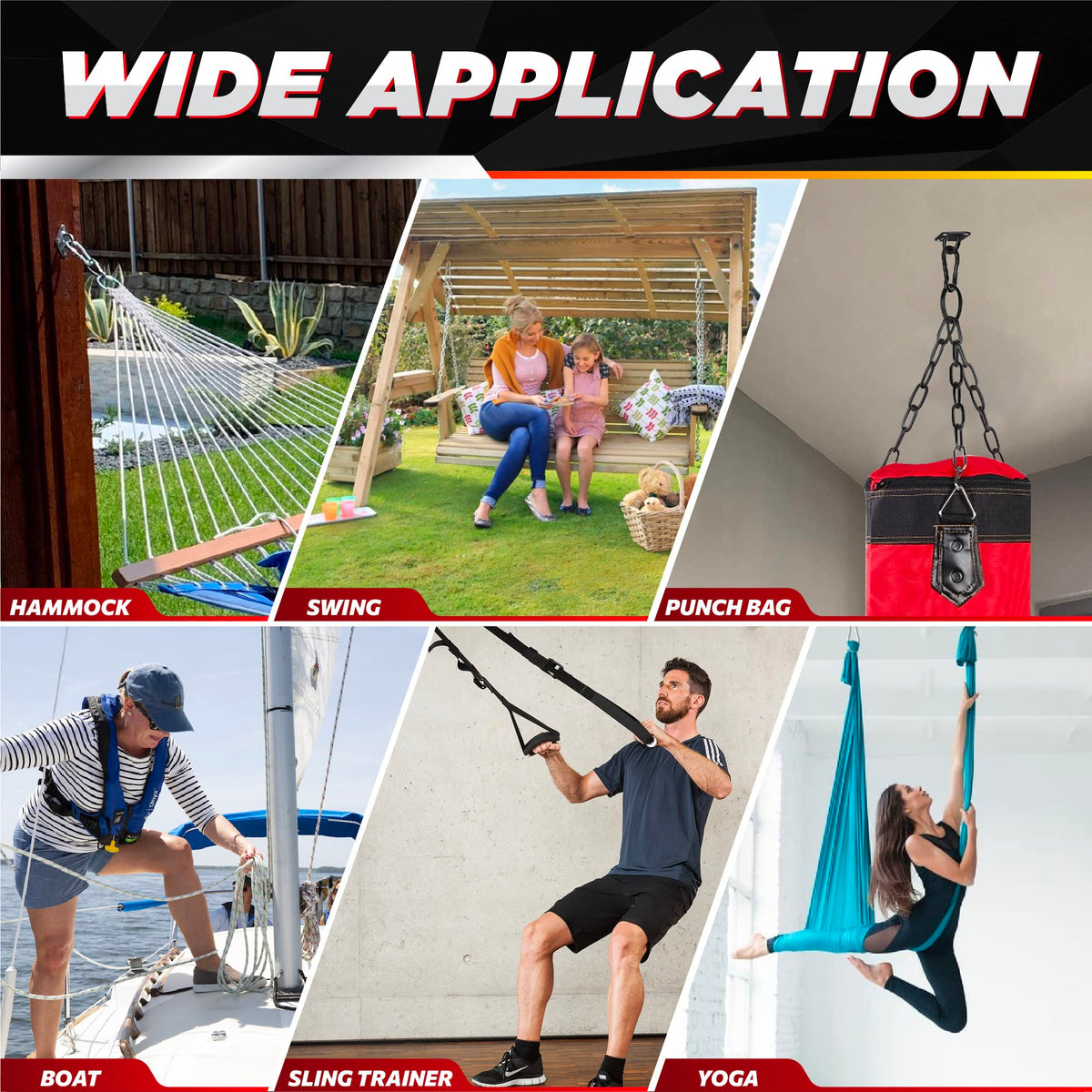 PAMAZY indoor use demonstrates sturdy mounting on beams and walls