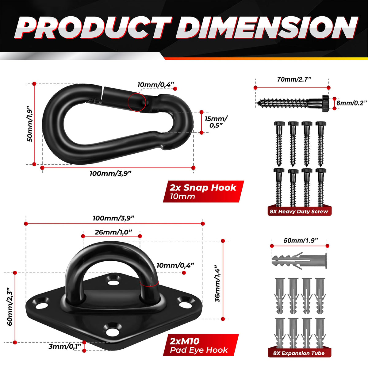 PAMAZY installation steps image shows easy drilling and mounting