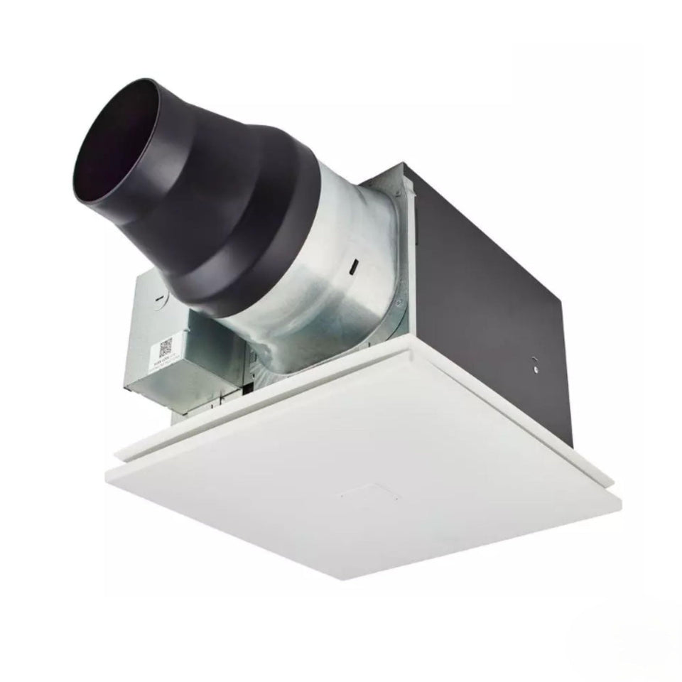 Panasonic WhisperGreen Select dual-speed exhaust fan front view showing quiet operation