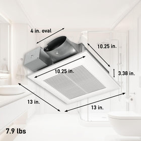 Panasonic WhisperValue FV-0810VSS1 Pick-A-Flow switch enables tailored airflow.