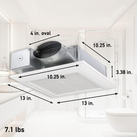 Panasonic WhisperValue Pick-A-Flow switch lets you choose 50, 80, or 100 CFM