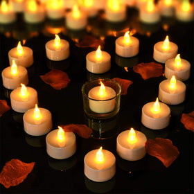 Pandaing unscented LED tea light, safe indoor use for homes.