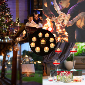 Pandaing wedding decor tea light adds soft mood lighting