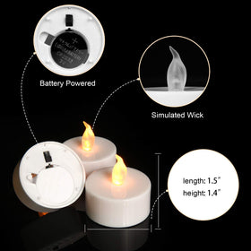 Pandaing Wedding-Holiday-Decor tealights offer versatile lighting for events and home.