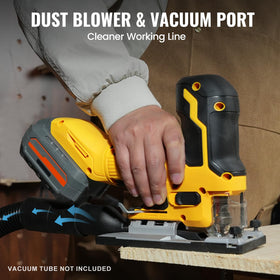 PANDAX cordless jigsaw ergonomic barrel grip for comfortable handling