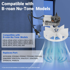 PANDEELS 50 CFM capacity delivers steady air exchange