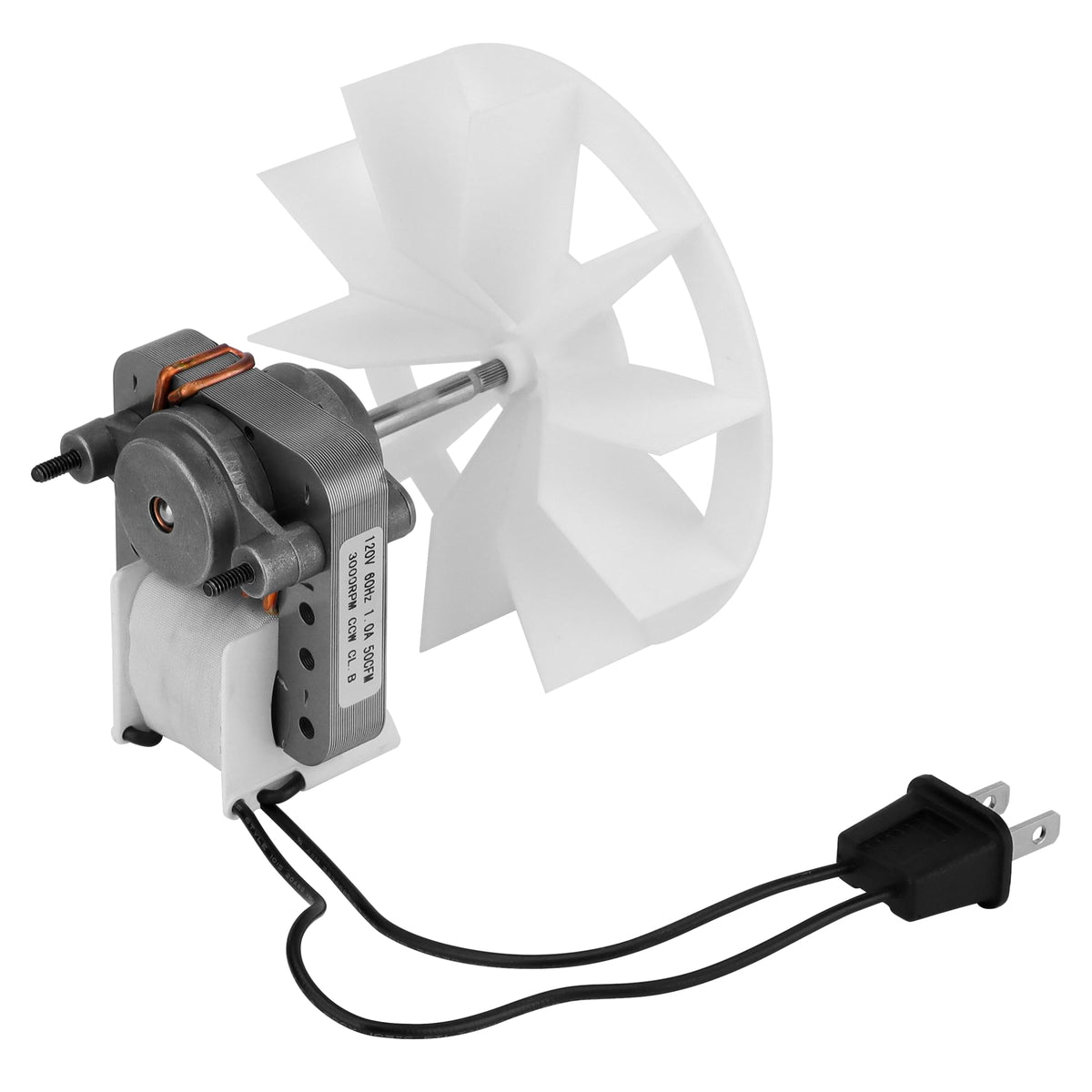 PANDEELS bathroom fan motor assembly ready for install, showcasing compact design
