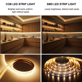 Pandery COB LED Strip dual-board heat dissipation keeps cool.
