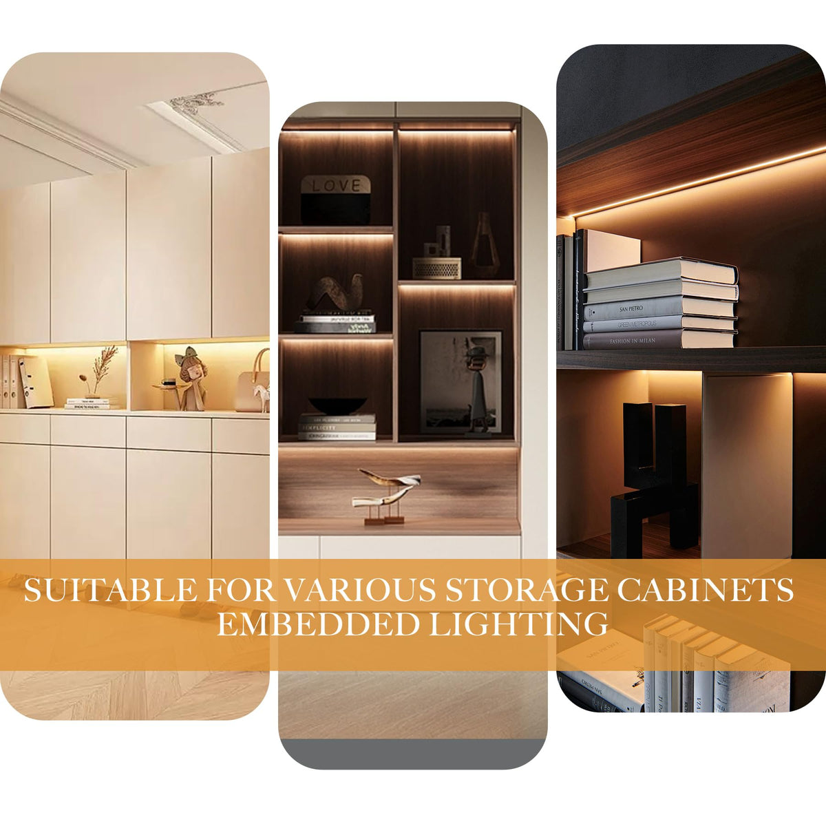 Pandery COB LED Strip bedroom soft light for relaxing evenings