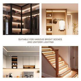 Pandery COB LED Strip bookshelf lighting for even highlights