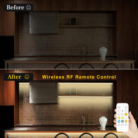 Pandery LED strip is 8mm wide for easy fit in channels.
