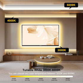 Pandery COB LED strip is cuttable every 41.66 mm for DIY projects.