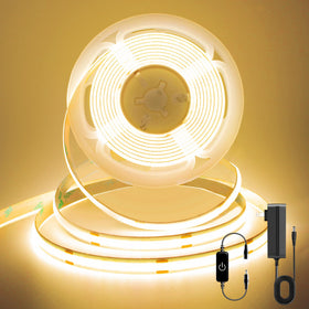 Pandery COB LED Strip for room ambience with even warm light for living spaces